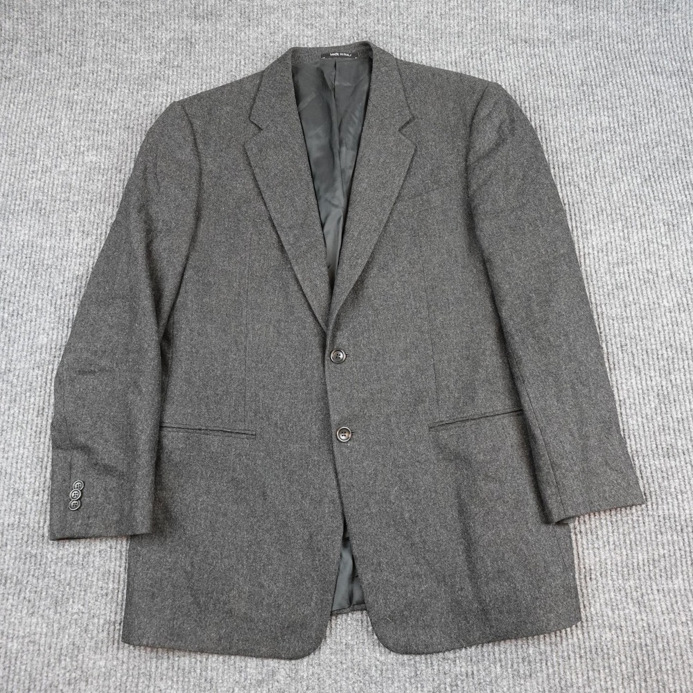 Armani Collezioni Blazer Mens 42 Gray Wool Cashmere Made In Italy Sport Coat